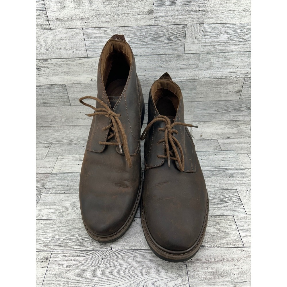 Clarks Signature Men Dark Brown Leather Chukka Ankle Boots 261833807110 Size 12M